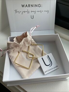 Uncommon James Girl Boss Gold Hoops - Large